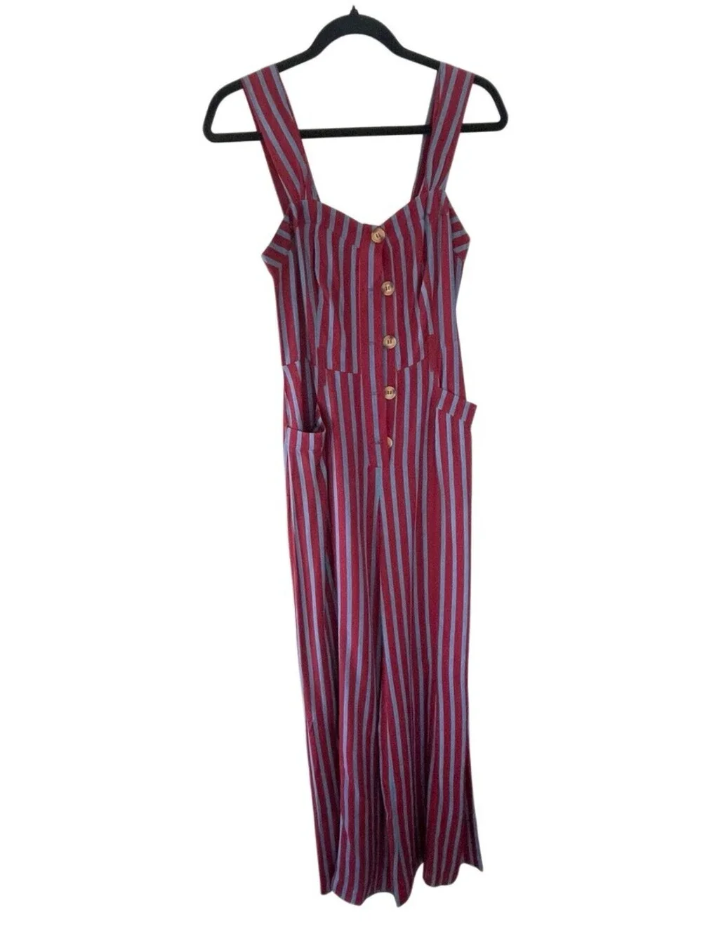 Free People Women's Striped Shortalls Overalls Romper Size 2